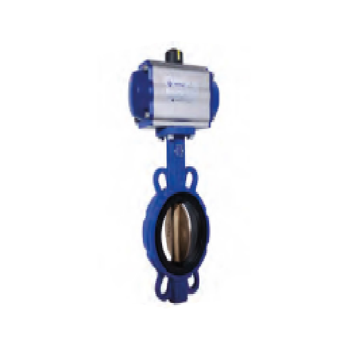 AL BRONZ KLAPELİ PNÖMATİK AKTÜATÖRLÜ